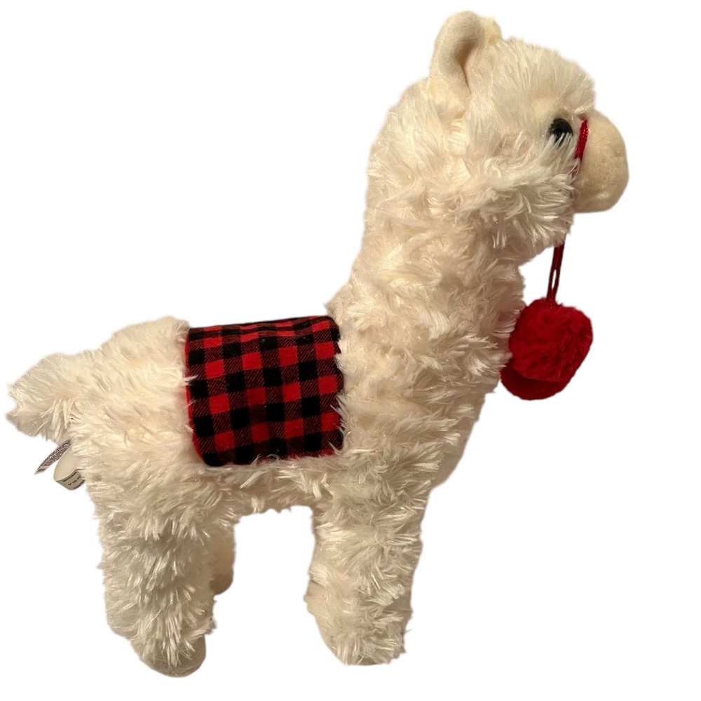 Aurora Ivory White Llama Plush Stuffed Animal NWOT